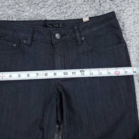 Prana Kara Rolled Skinny Jeans Denim Gray Size 6 28 Stretch Cuffed Low Rise - Picture 11 of 12